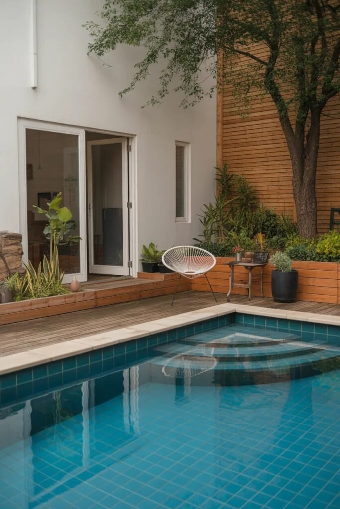 35 Above ground pool ideas 28 corner above ground pool ideas