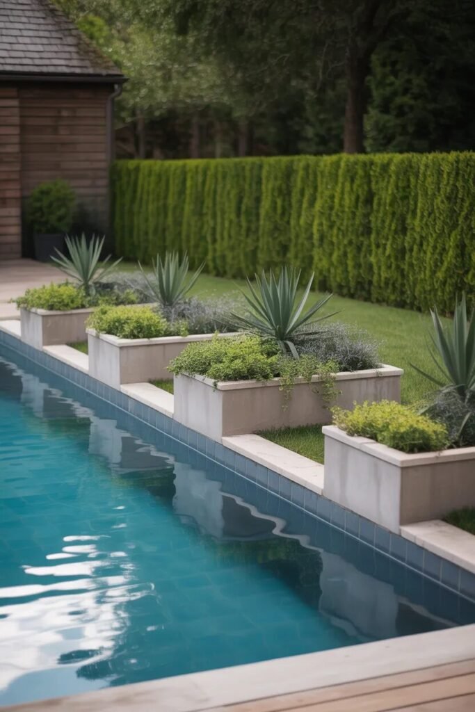 35 Above ground pool ideas 31 planter above ground pool ideas