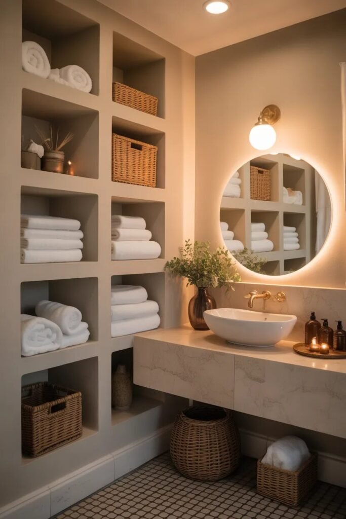 shelving 18 spa bathroom designs