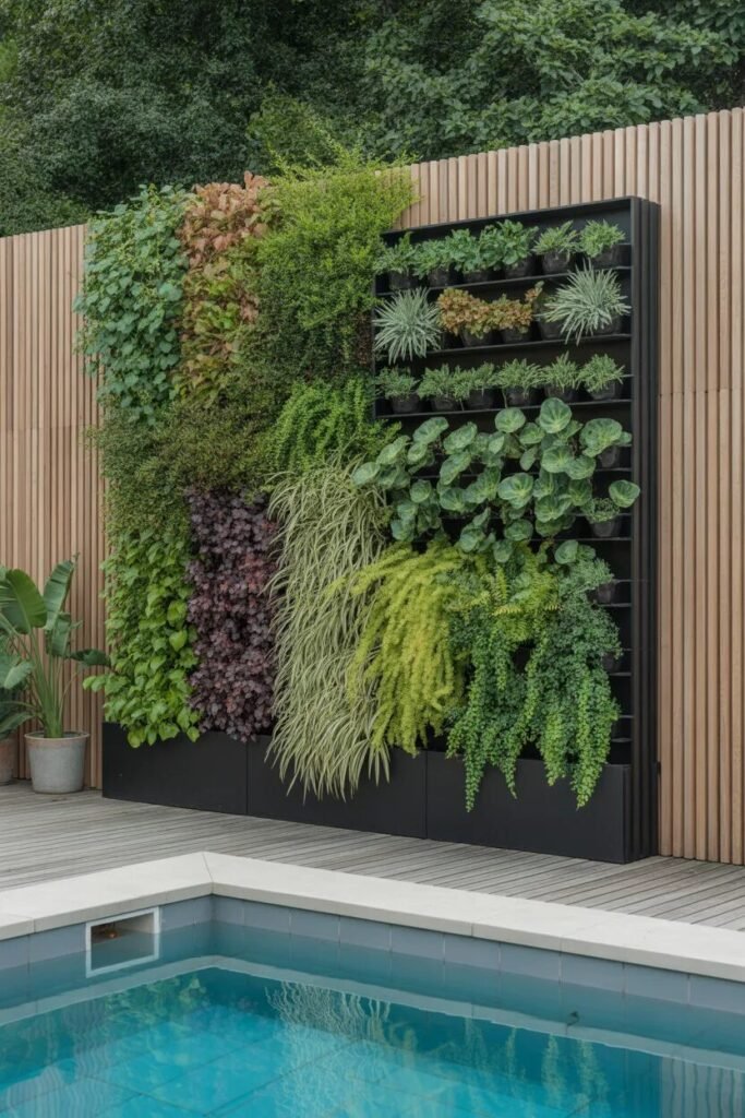 12 above ground pool landscaping ideas 11 vertical garden 12 above ground pool landscaping ideas