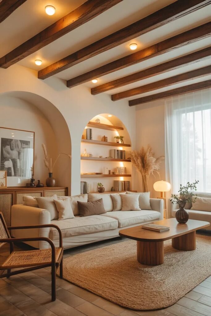 wood gypsum ceiling design ideas living room