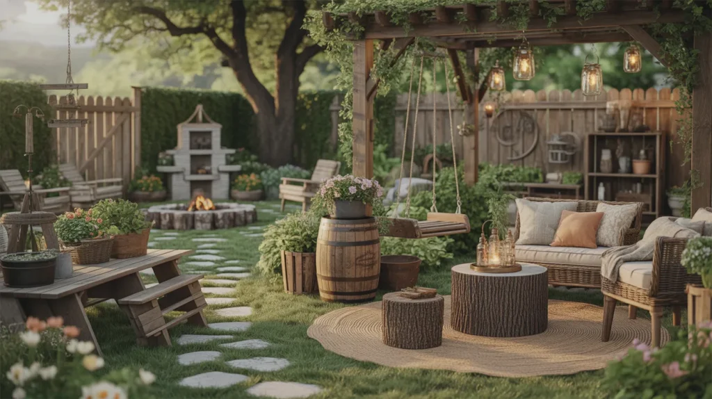 27 rustic garden decor ideas 1 ixmdEsQsQYeyFuc7JJVaHw@2k
