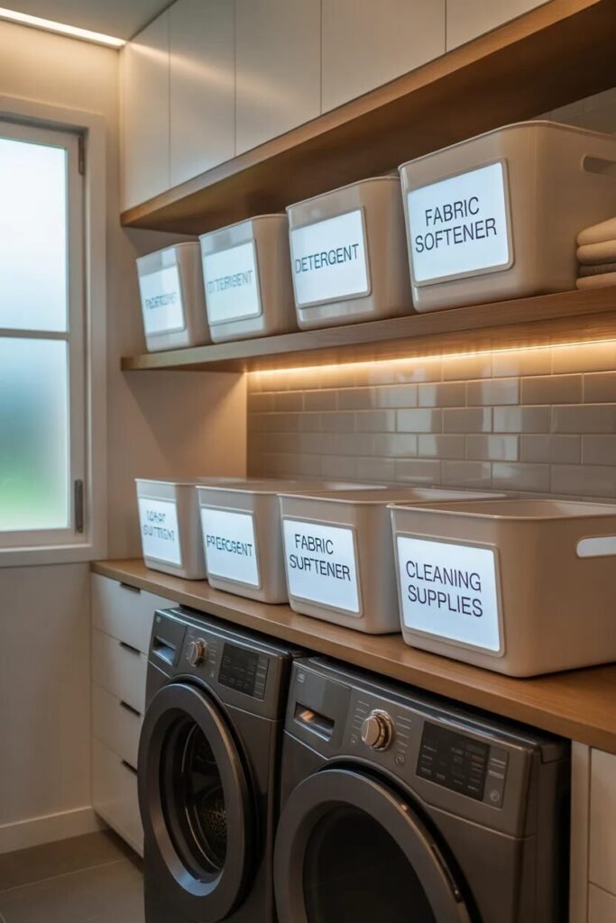 laundry room organization ideas digital labels