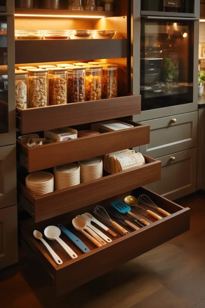 32 walk in pantry drawers