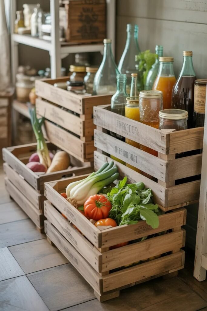 32 walk in pantry crates