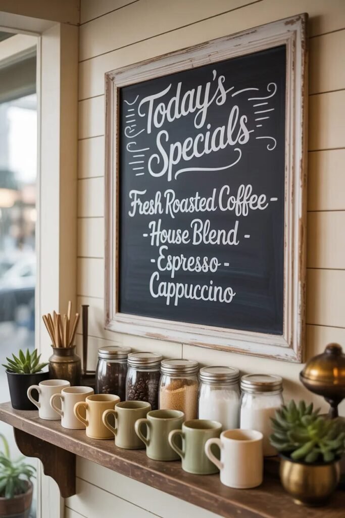  27 coffee corner chalkboard