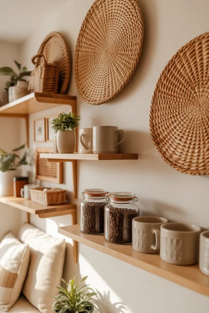 27 coffee corner basket decor