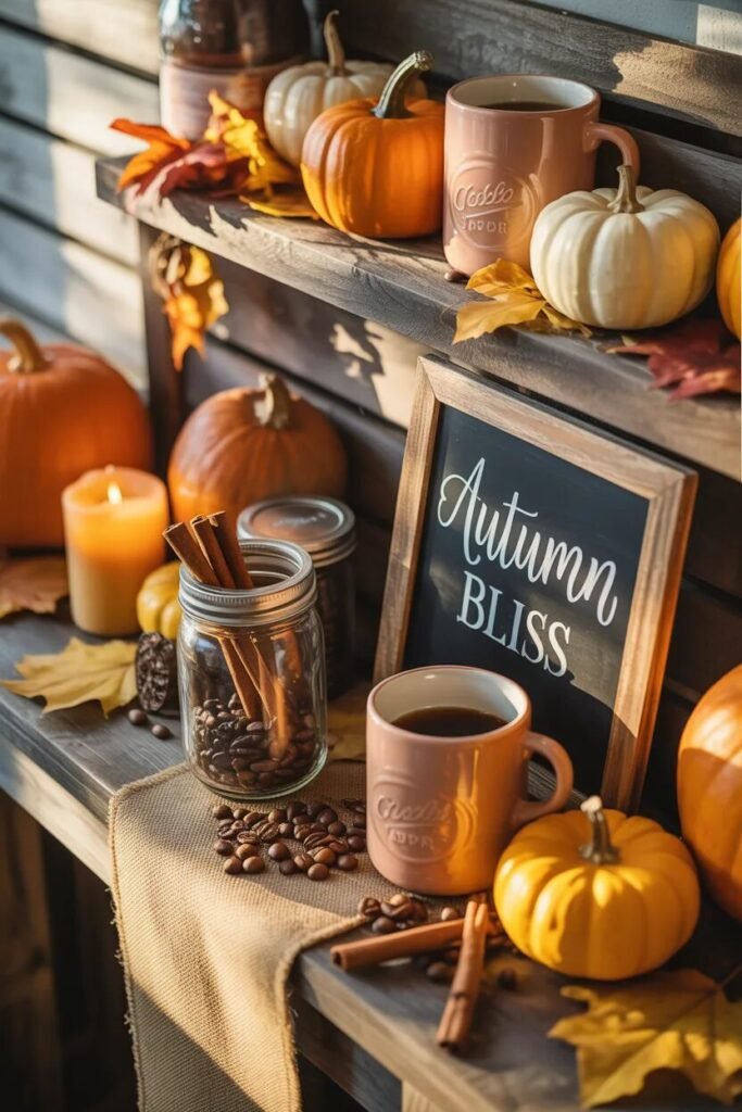 27 coffee corner seasonal decor
