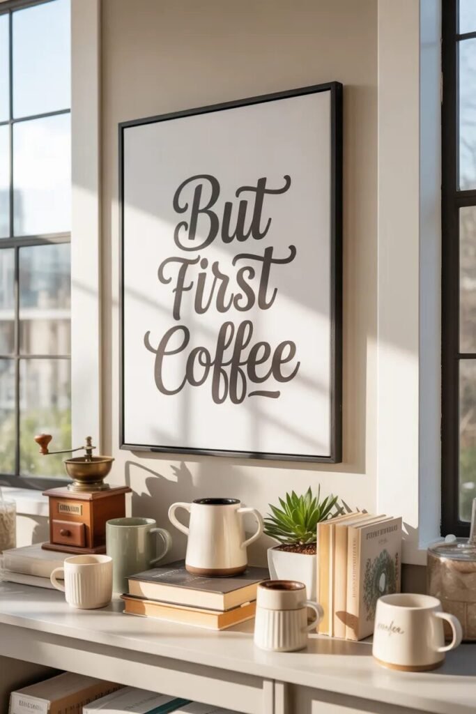 27 coffee corner quote art