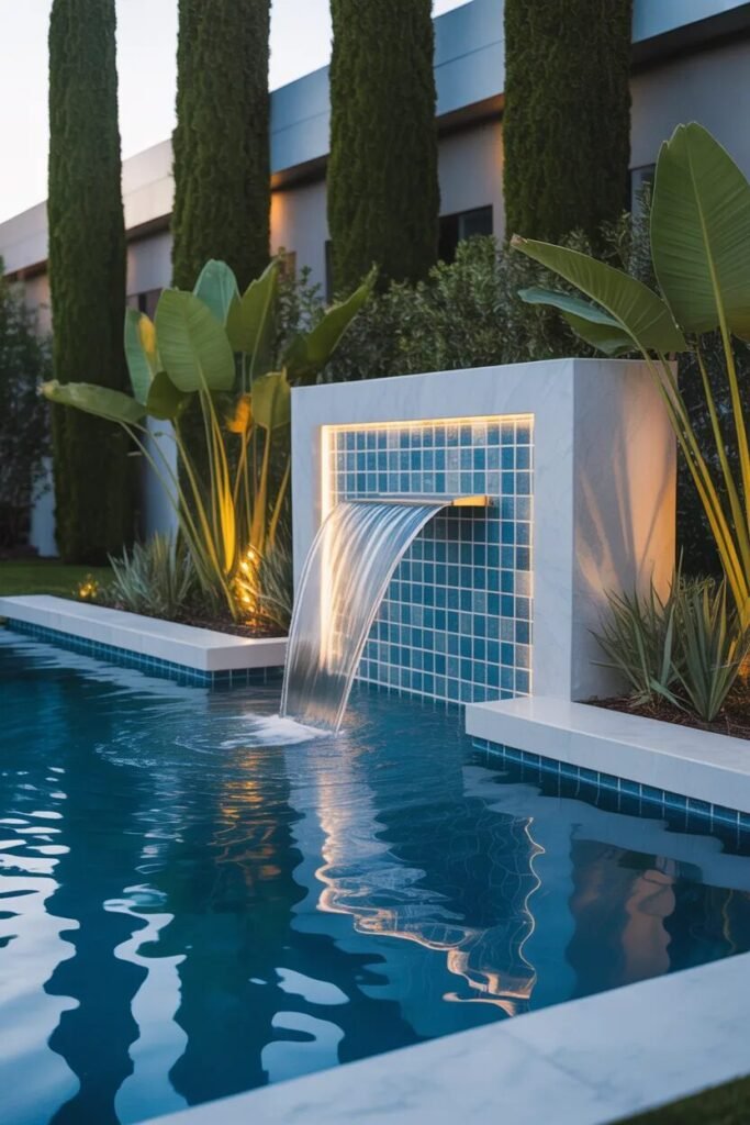 40 luxury backyard pool ideas 3 40 luxury backyard pool waterfall