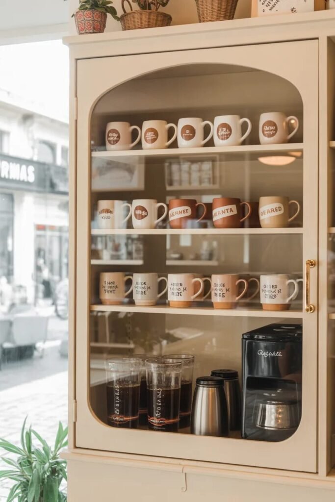 unique coffee bar decor ideas 14 glass cabinet unique coffee bar decor ideas