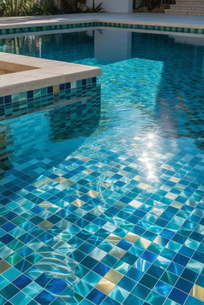 40 luxury backyard pool ideas 12 40 luxury backyard pool mosaic