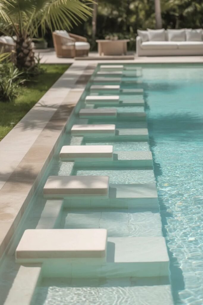 40 luxury backyard pool ideas 30 40 luxury backyard pool bench