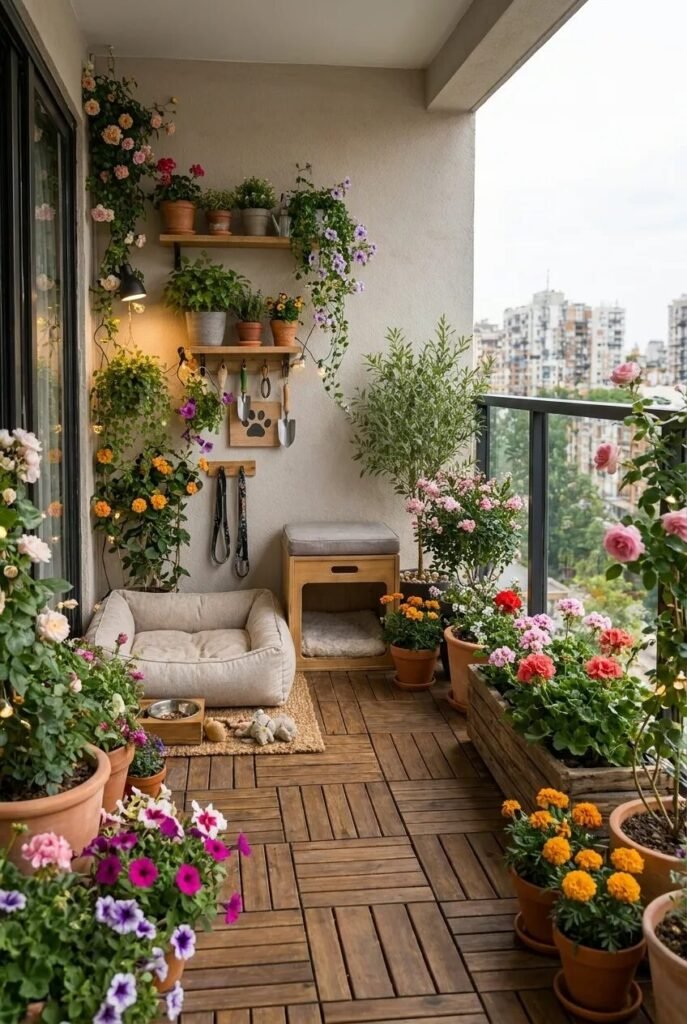 19 apartment balcony decor ideas pet corner