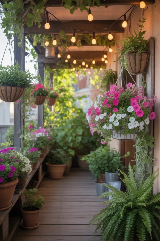 19 apartment balcony decor ideas hanging flowers