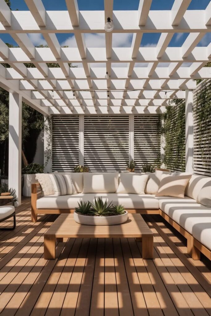 Covered deck ideas 14 covered deck with pergola panels ideas