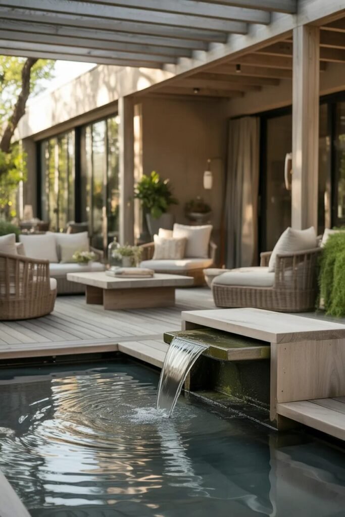 Covered deck ideas 15 covered deck with water feature ideas