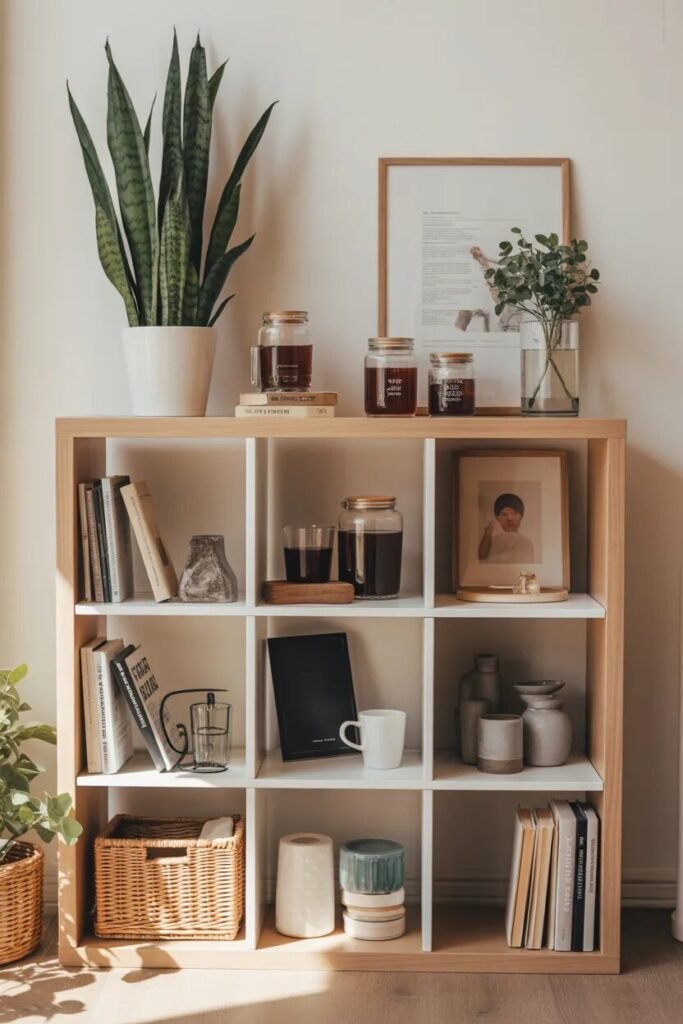 unique coffee bar decor ideas 19 cube shelf unique coffee bar decor ideas