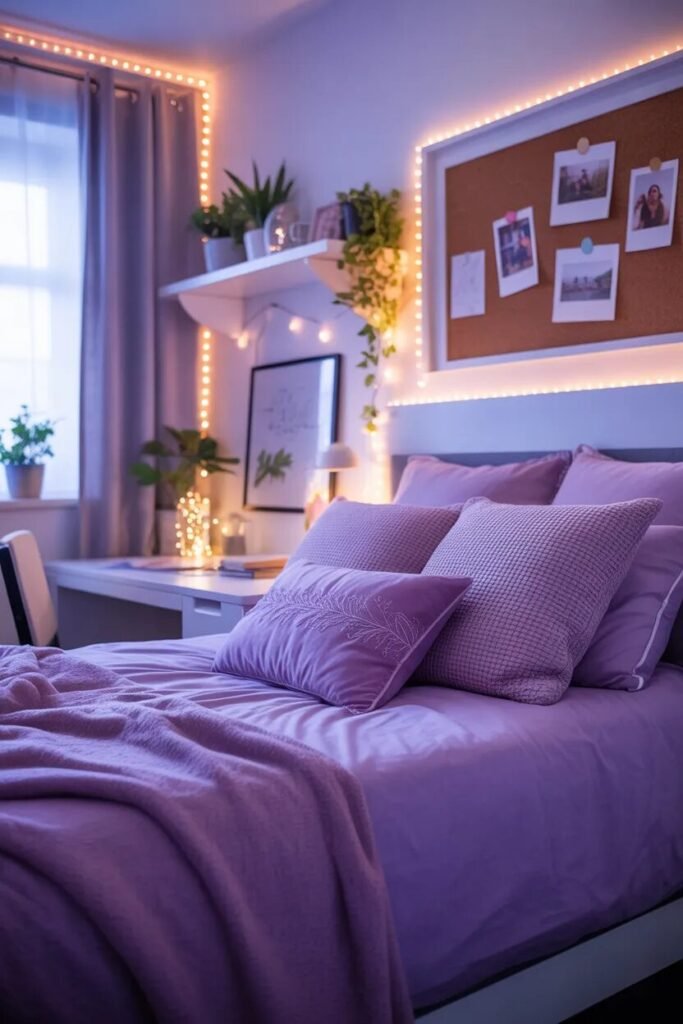  lavender dorm room decor ideas