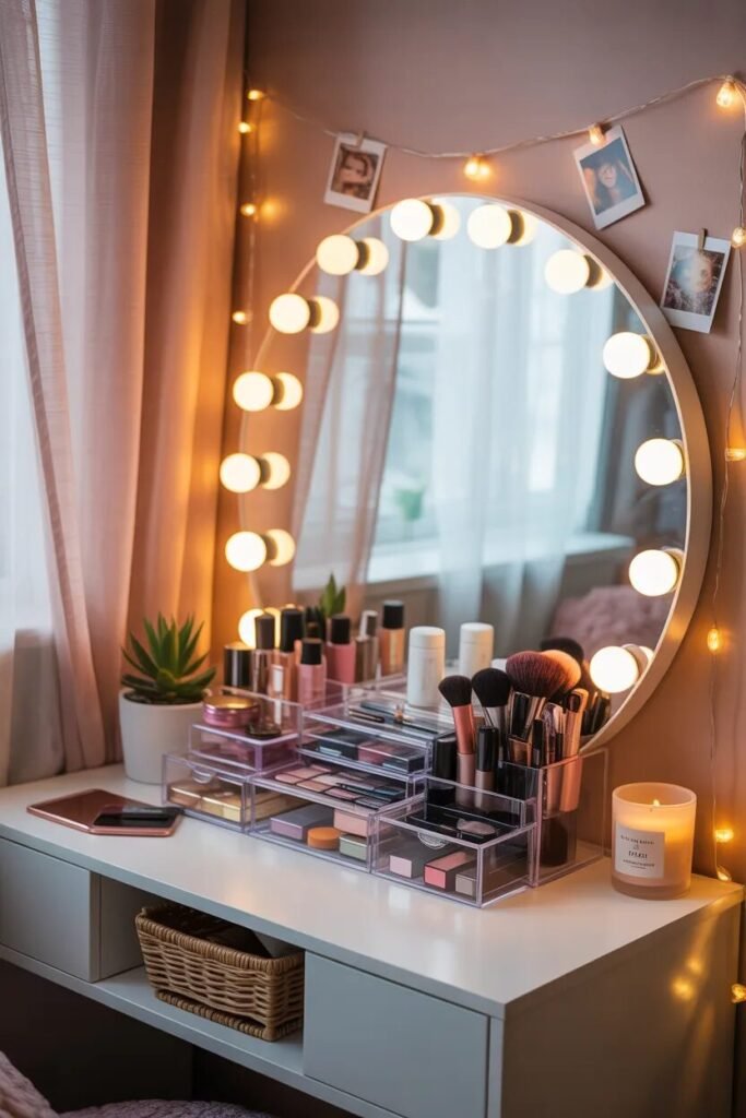 vanity dorm room decor ideas