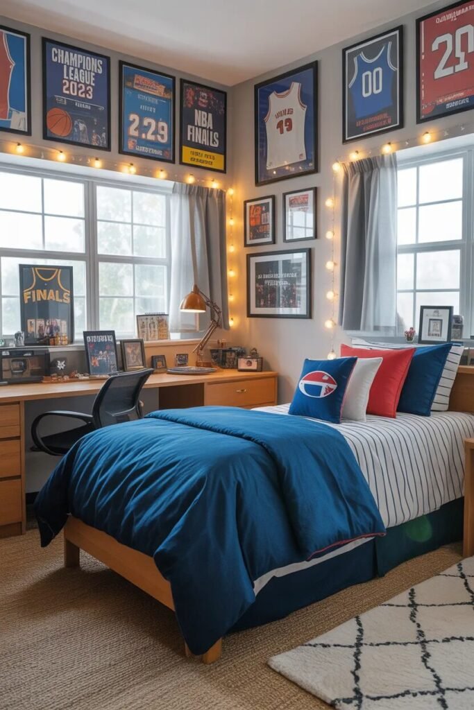 sports dorm room decor ideas