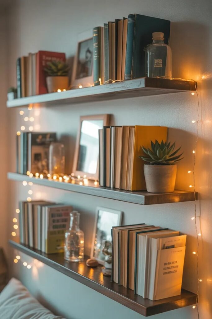 shelf dorm room decor ideas