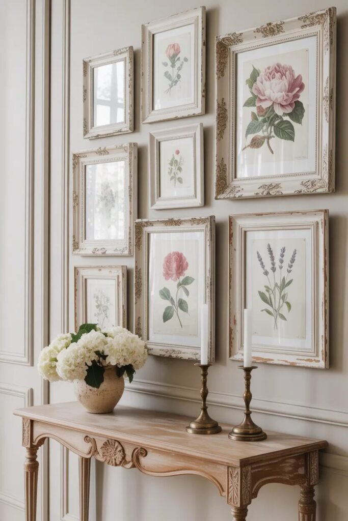 Gallery wall decor ideas 26 floral gallery wall decor ideas