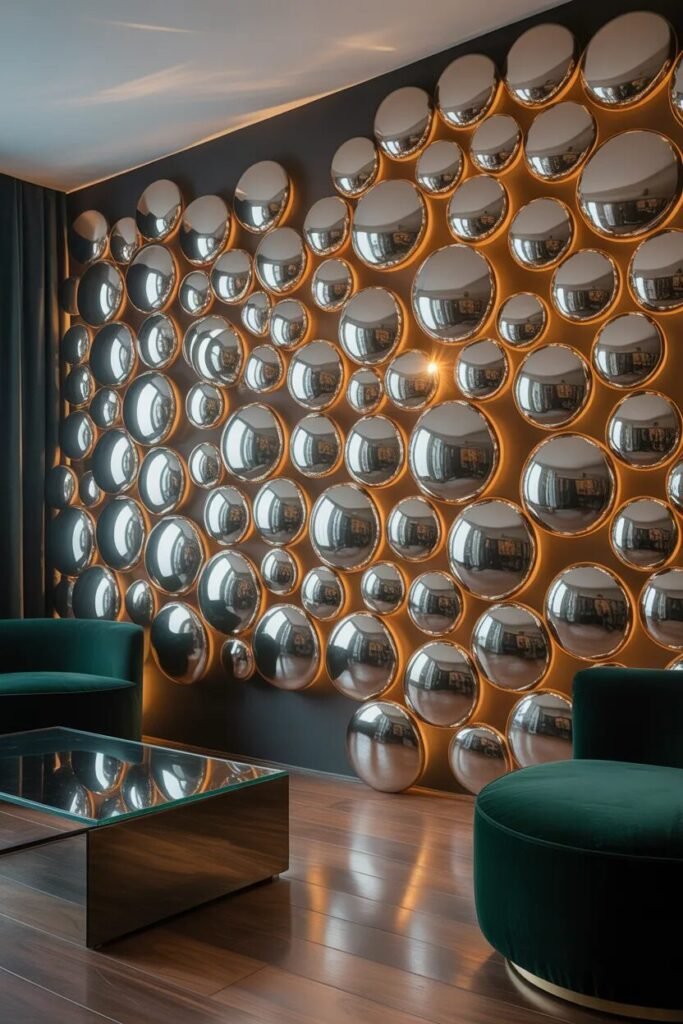 40 wall decor ideas 39 chrome 40 wall decor ideas