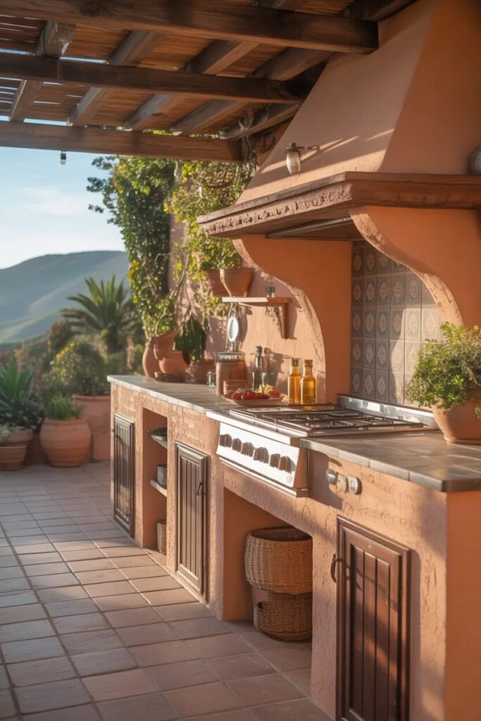 Outdoor kitchen design ideas 9 Mediterranean outdoor kitchen design ideas