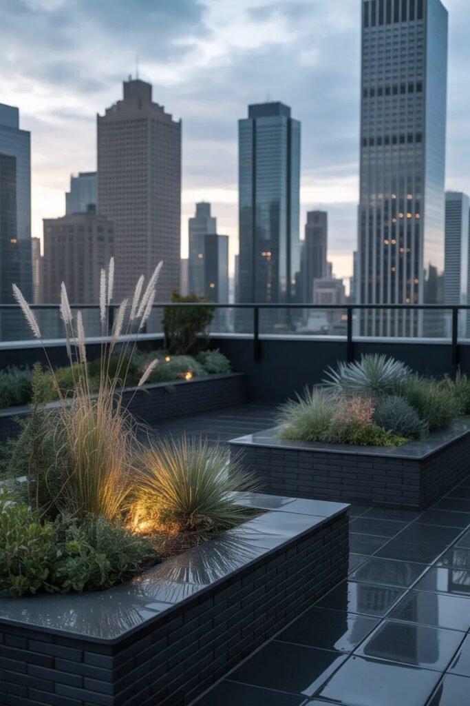 30 rooftop garden ideas 22 black 30 rooftop garden ideas
