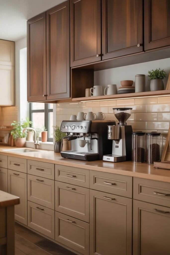 Creative coffee bar decor ideas 13 creative coffee bar two tone