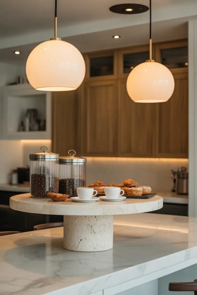 Creative coffee bar decor ideas 14 creative coffee bar pedestal display