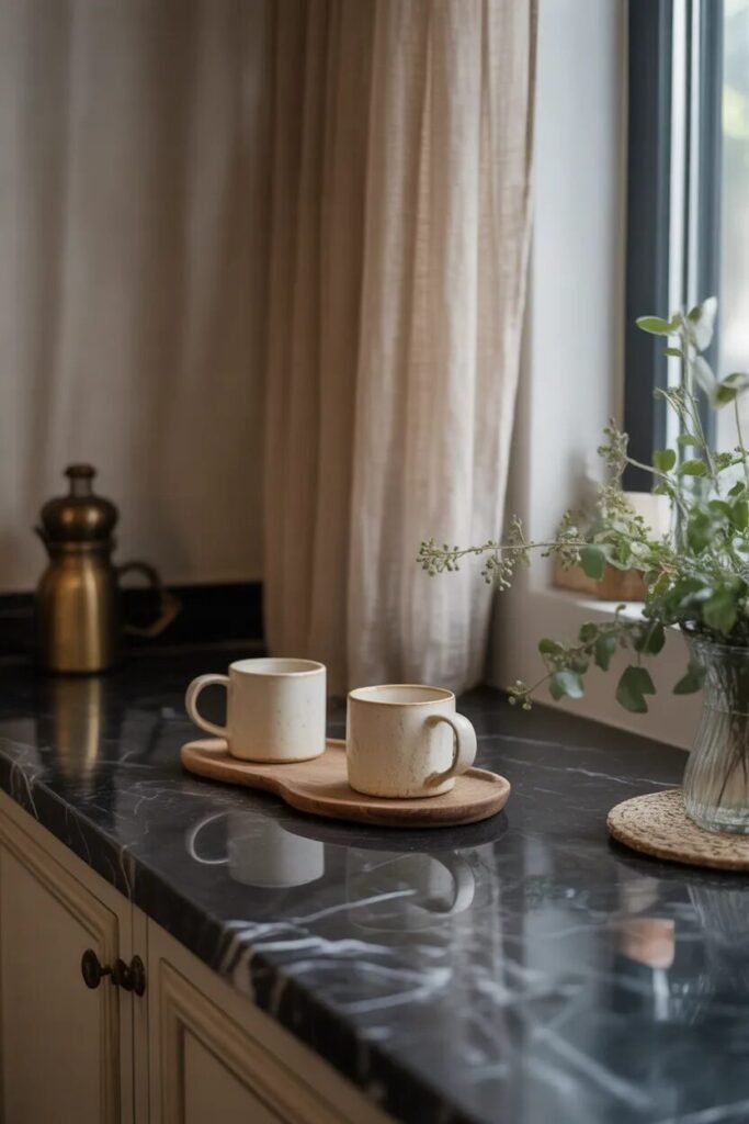 Creative coffee bar decor ideas 18 creative coffee bar marble contrast