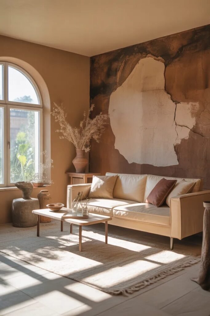 25 accent wall design ideas 6 25 accent wall design ideas earthy living room