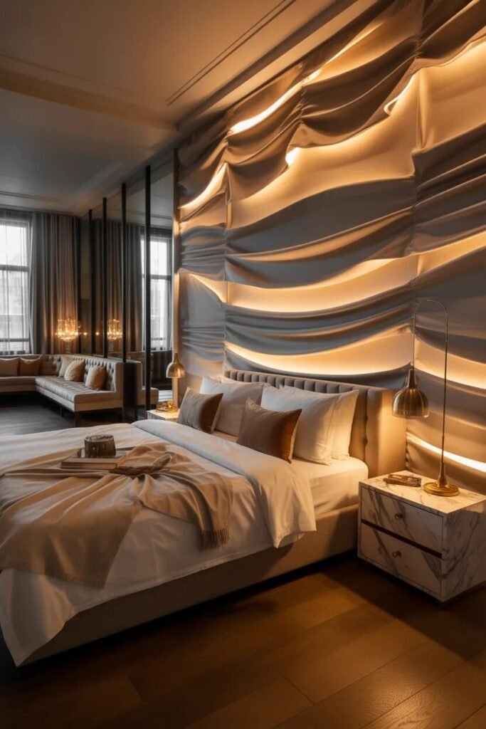 25 accent wall design ideas 10 25 accent wall design ideas fabric bedroom