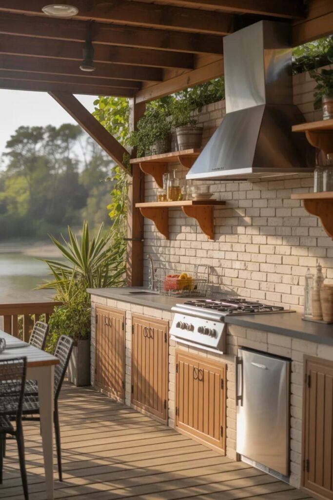 Outdoor kitchen design ideas 15 Farmhouse outdoor kitchen design ideas