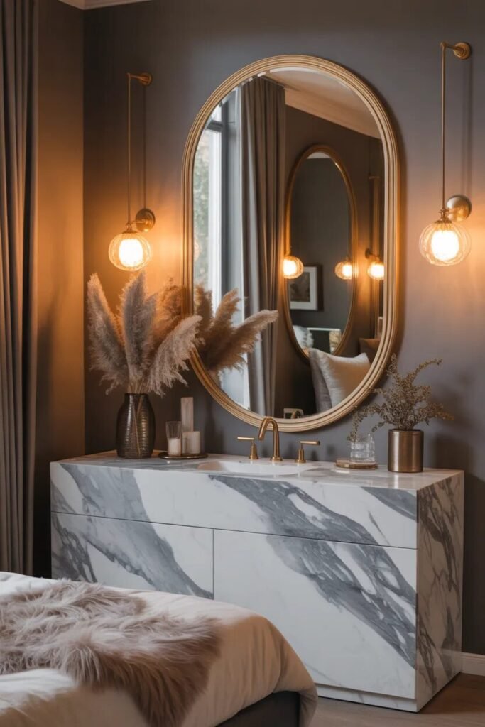21 bedroom vanity ideas 4 21 bedroom vanity ideas marble waterfall