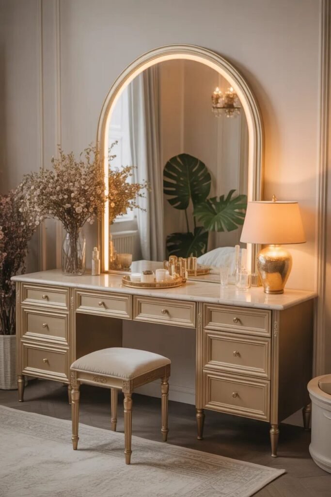 21 bedroom vanity ideas 7 21 bedroom vanity ideas gold frame