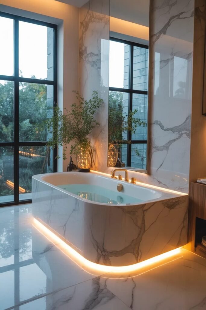 23 bathroom lighting ideas 3 23 bathroom lighting ideas bathtub glow