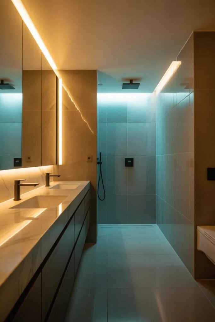 23 bathroom lighting ideas 11 23 bathroom lighting ideas gradient glow