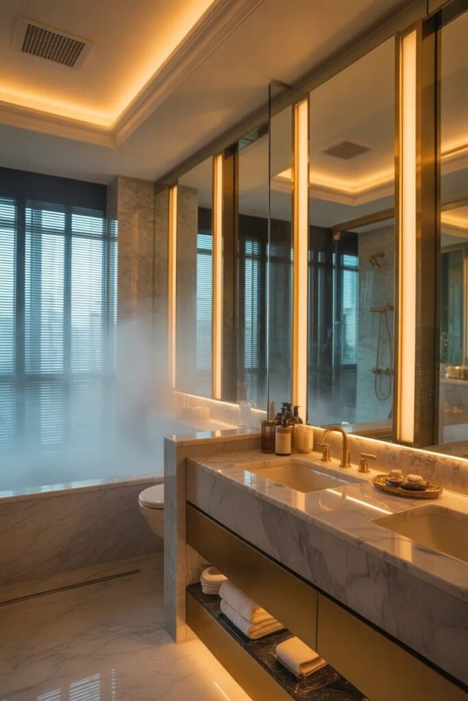 23 bathroom lighting ideas 16 23 bathroom lighting ideas steam glow