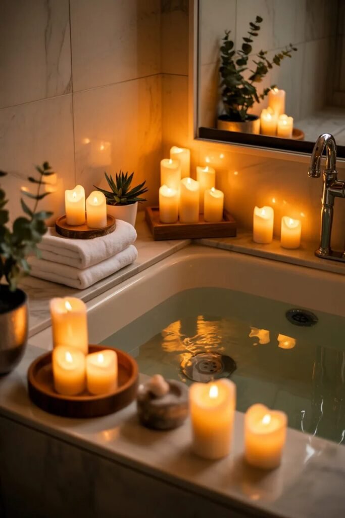 23 bathroom lighting ideas 20 23 bathroom lighting ideas candle glow