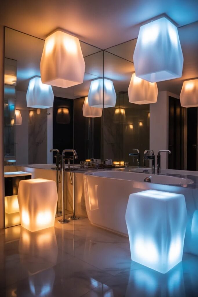 23 bathroom lighting ideas 24 23 bathroom lighting ideas acrylic art