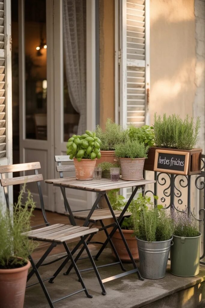 balcony garden ideas herb cafe