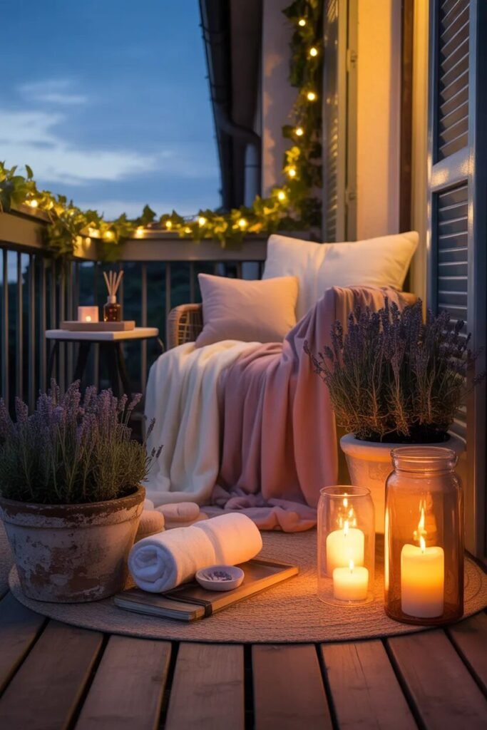 balcony garden ideas spa lavender