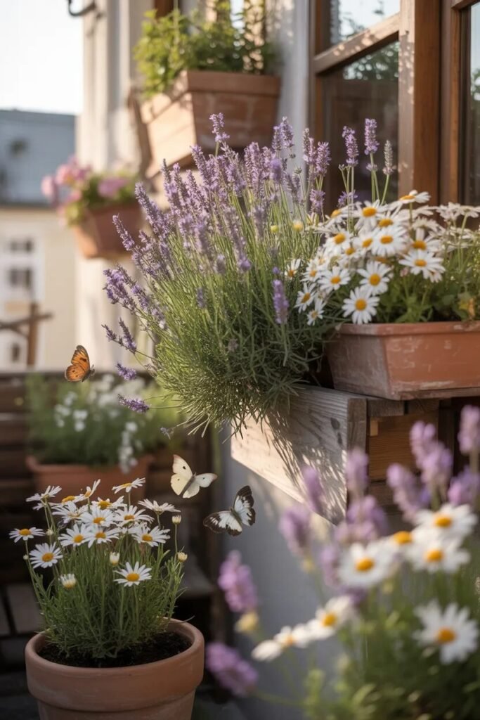 balcony garden ideas butterfly flowers