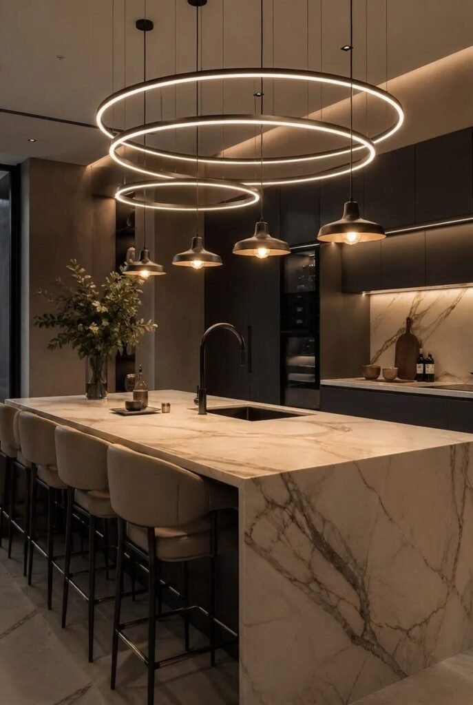 halo kitchen island lighting ideas