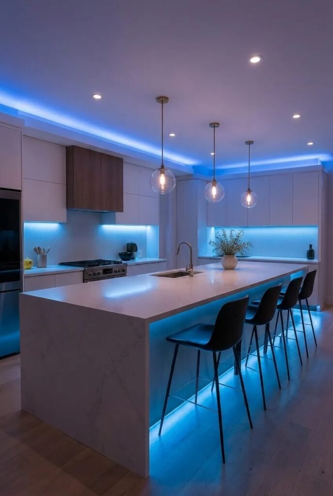 smart kitchen island lighting ideas