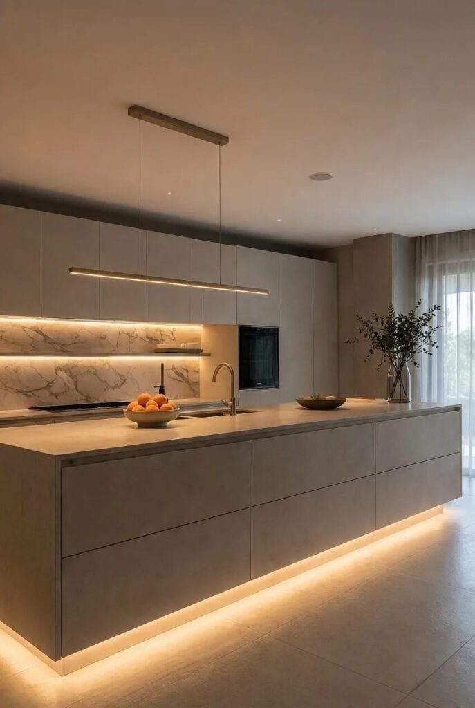  underglow kitchen island lighting ideas