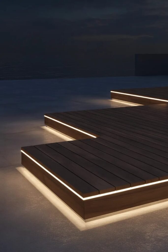 LED 22 deck decorating ideas glow